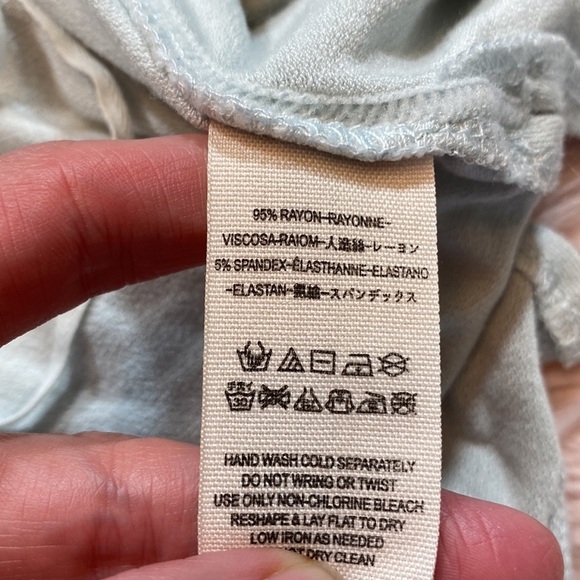 Free People Heat Wave Tank Top in Sky Blue sz XS - Picture 12 of 13